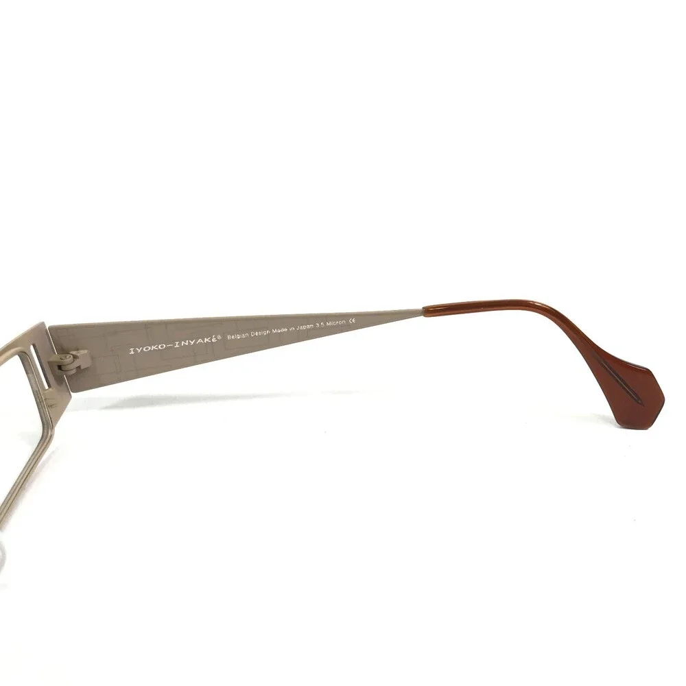 Iyoko-Inyake Eyeglasses Frames IY569 Col.123 Brown Rectangular 48-19-140